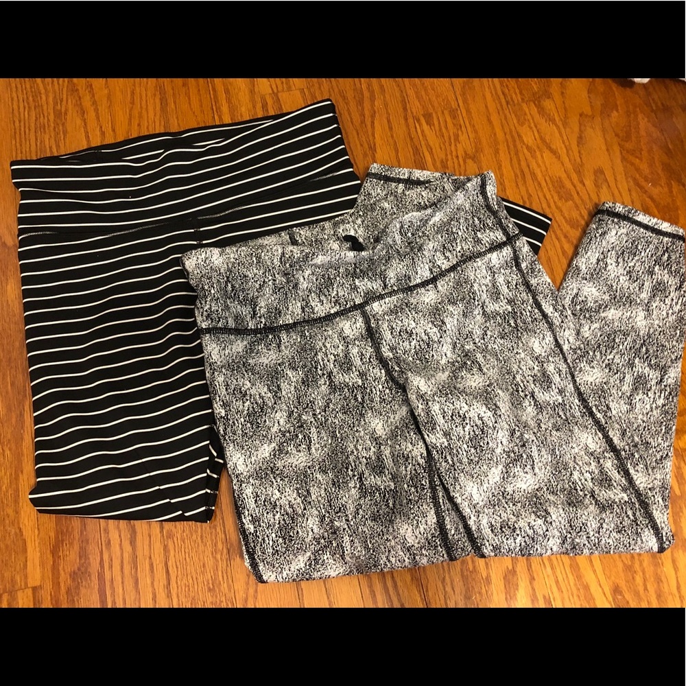 Pair of gap leggings! Size medium WORN ONCE EACH!